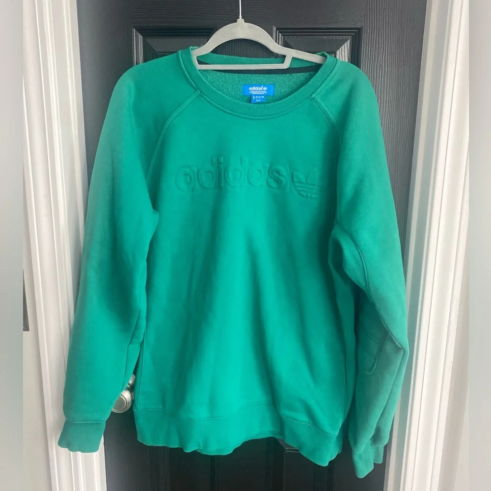 Adidas Originals Embossed Premium Fleece Crewneck Sweater-Size L